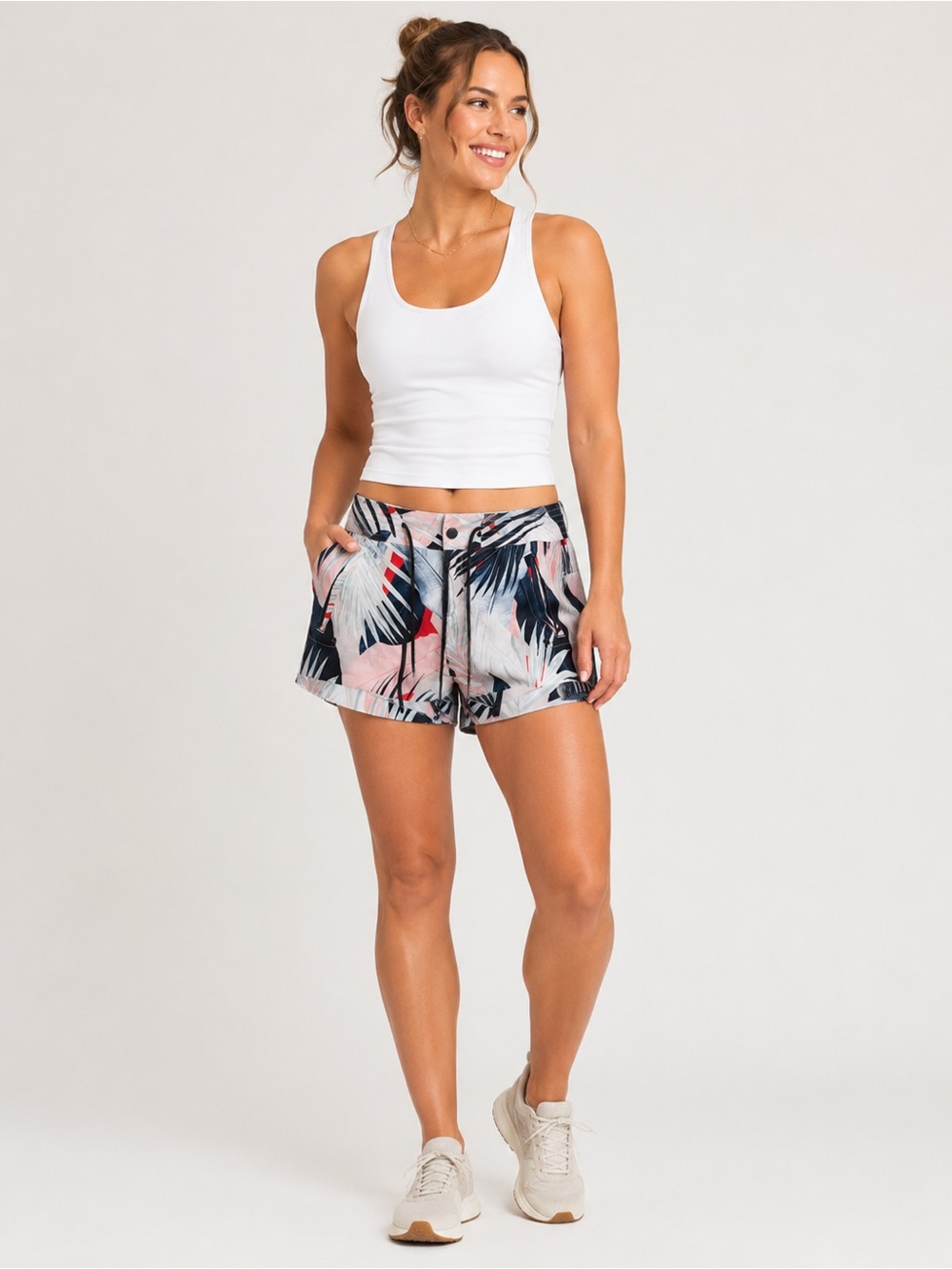 Athleta Printed Trek Short Size 2 Tropical Travel